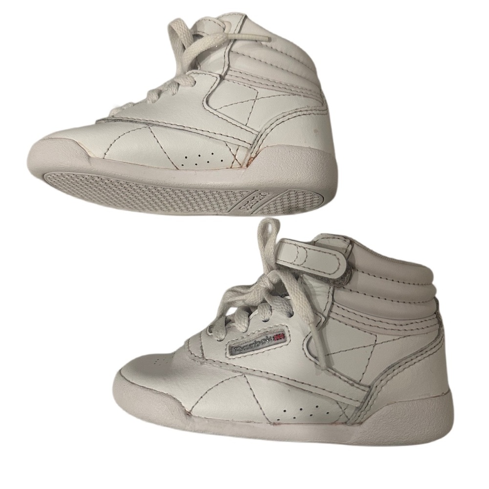 Reebok Classic Kids White High-Top Sneakers